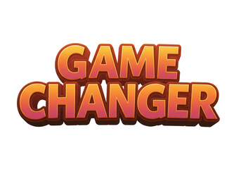 Isolated Game Changer Text, Bold and Impactful Design