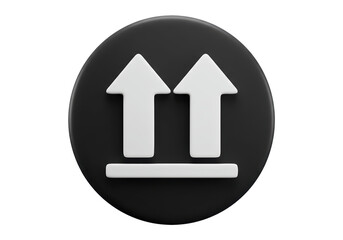 Isolated 'THIS SIDE UP' Symbol, Shipping and Handling