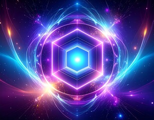 Abstract Geometric Space with Energy Lines