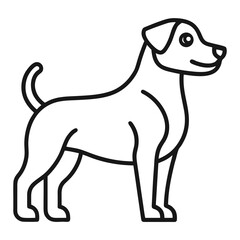dog vector on white background