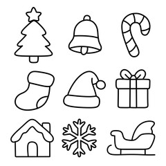 minimal christmas set