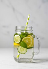 Detox Water with Citrus and Mint