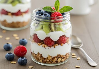 Mixed Fruit and Yogurt Parfait