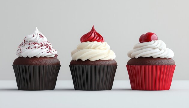 Delicious Treats: A Variety Of Tasty Cupcakes With Different Flavors And Frostings, Perfect For Snacking Or Celebrating Special Occasions.