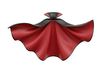 Isolated Red and Black Vampire Cape