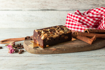 Tempting Chocolate Dessert With Spices and Nuts