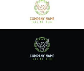 Tech Tree Logo with Wings and Green Color Scheme