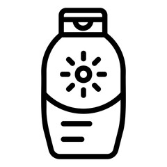 sunscreen Line Icon