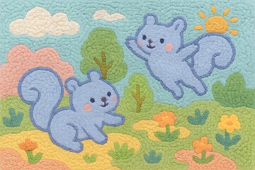 자연을 뛰어 노는 동물