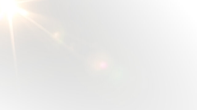 Shining Starburst png with Colorful Light Flare