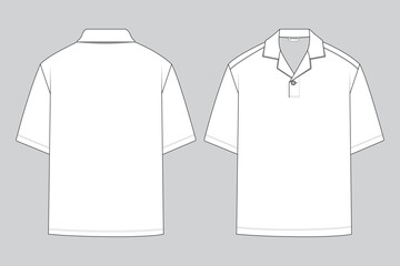 Revere Collar Button Through Shirt, Resort shirt, RESORT COLLAR SHORT SLEEVES POLO, Revere Polo, Cuban collar men's aloha shirt