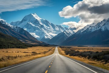 Fototapeta premium Path to the Peak: The Journey Beyond Limits