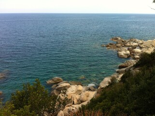 Arbatax, Tortoli, Province of Oglistra, Sardinia, Italy -June 5, 2013: Tourist destination