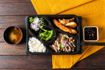 Grilled Chicken Rice Lunch Box