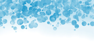 水彩爽やかな水中の泡　透過