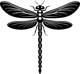 Minimalist dragonfly icon