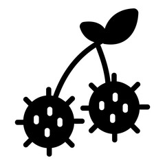 Obraz premium rambutan Solid icon