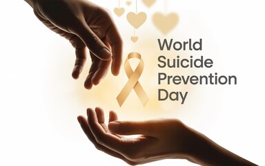 World Suicide Prevention Day: Hands offering help and support.