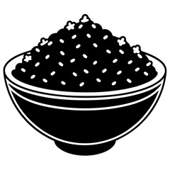 Bowl of Caviar Silhouette
