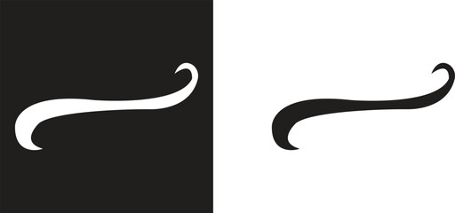 Swoosh Icons Vector Set, Collection and Group, Speed Motion Swirl Curves, Dynamic Wave Tail Shapes, Minimal Flat Line Style, Monochrome Silhouette Graphic Bundle for Logo, Sport and Abstract Design