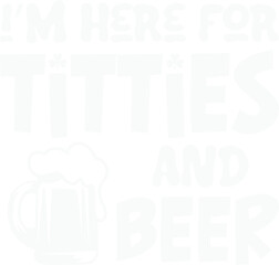 Titties And Beer St Patricks Day 2025 Funny