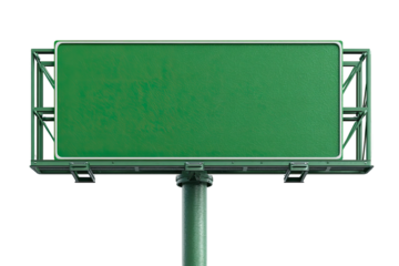 Blank green highway billboard (1)