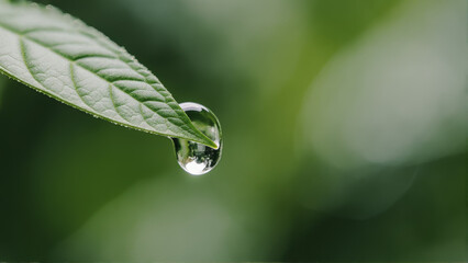 drops on a leaf