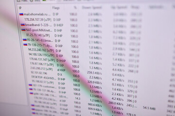 Obraz premium The results of the Internet Speed Test are displayed for your convenience and analysis purposes