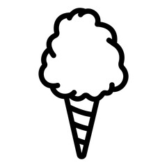 cotton candy Line Icon