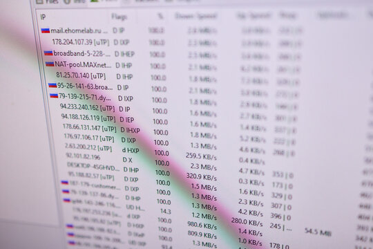 The results of the Internet Speed Test are displayed for your convenience and analysis purposes