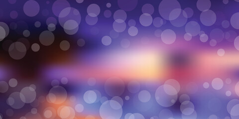 Colorful Bokeh Light Background EPS Vector Illustration – Soft Glowing Abstract Blur with Pink, Orange, Yellow Gradient for Party, Celebration, Design, Wallpaper, and Decoration – Editable and Isolate