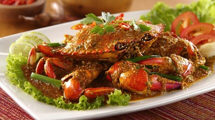Stir Fried Crab with Curry Powder