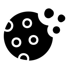 Obraz premium cookies Solid icon