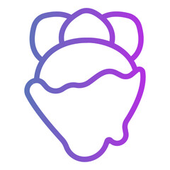 strawberry chocolate Gradient icon