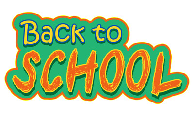 back to school background for start of schoolyear stock cartoon vector illustration