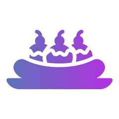 banana split Gradient icon