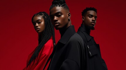 team developing fashion branding visuals and concepts