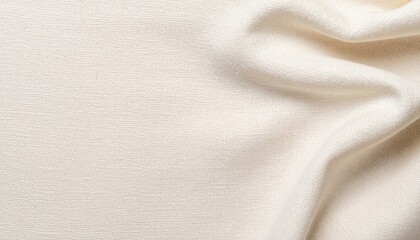 Cream Fabric Texture Close Up