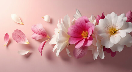bouquet of pink lilies