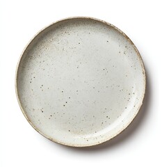 Light beige round plate