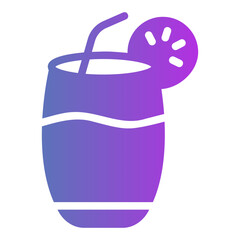 orange juice Gradient icon