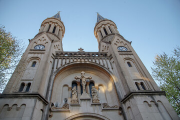 Fototapeta premium catholic church facade