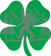 St Patricks Day Bigfoot Irish Sasquatch Saint Paddy's