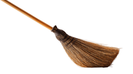 A minimal display of broom clip, white background --ar 16:9