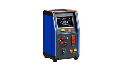 Fototapeta premium A standalone battery tester, white background --ar 16:9