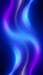 Abstract Neon Waves with Gradient Colors
