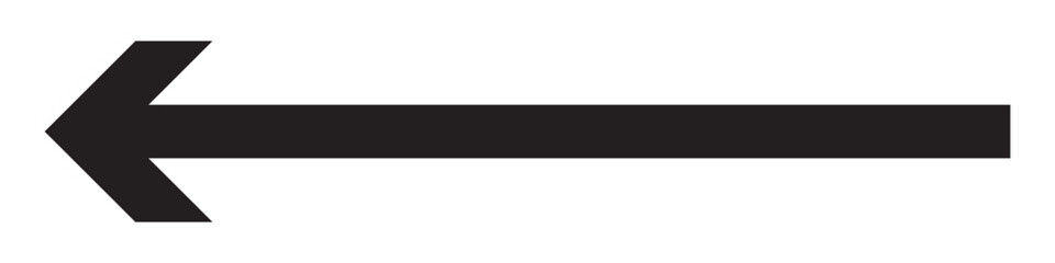 Long arrow icon. Arrow pointing right site. Large arrow pointing right. Bold thine long arrow. Vector illustration. eps 10.