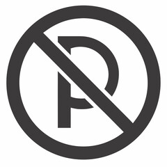 no parking sign vector illustration 