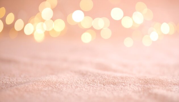 Blurred Lights Over Peach Background with Soft Texture