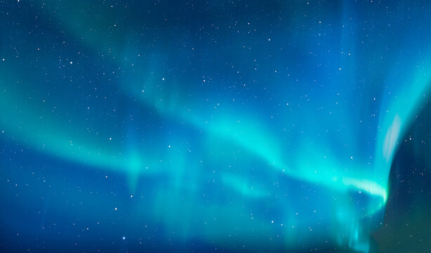 Northern lights or Aurora borealis in the sky - Tromso, Norway